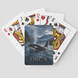 Orca North Pacific Fjord TIERPOKER Spielkarten