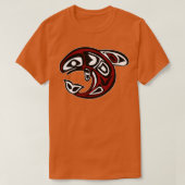Orca Northwest Coast Native American Totem Killer T-Shirt (Design vorne)