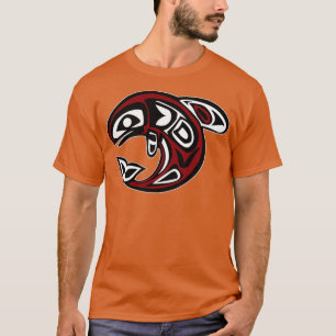 Orca Northwest Coast Native American Totem Killer  T-Shirt
