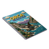 Orca Norwegian Fjord Moderne KlayKoo Notizblock (Rechte Seite)