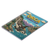 Orca Norwegian Fjord Moderne KlayKoo Notizblock (Linke Seite)