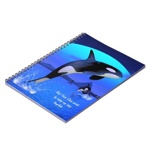 Orca-Notebook Notizblock (Linke Seite)