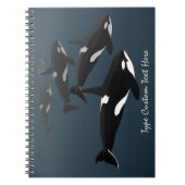Orca Notebook Personalisiert Killer Whale Journal Notizblock (Vorderseite)