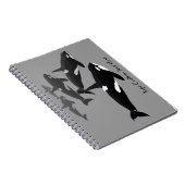 Orca Notebook Personalisiert Killer Whale Journal Notizblock (Rechte Seite)