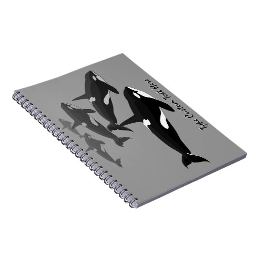 Orca Notebook Personalisiert Killer Whale Journal Notizblock (Rechte Seite)