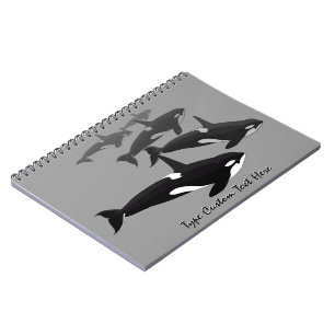 Orca Notebook Personalisiert Killer Whale Journal Notizblock
