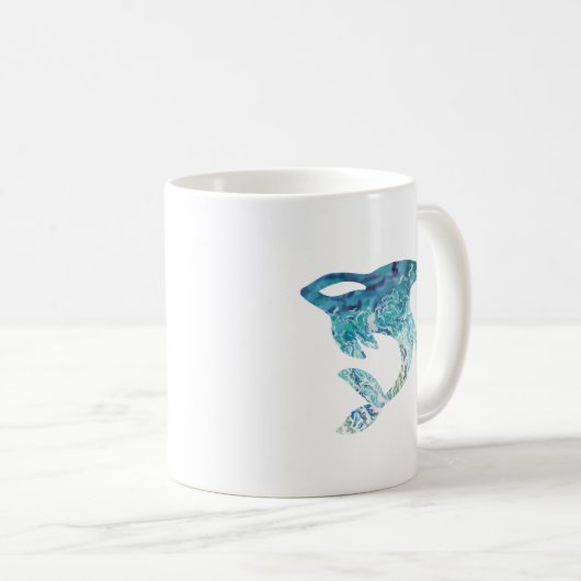 Orca Ocean Waves Tattoo Kaffeetasse (VorderseiteRechts)