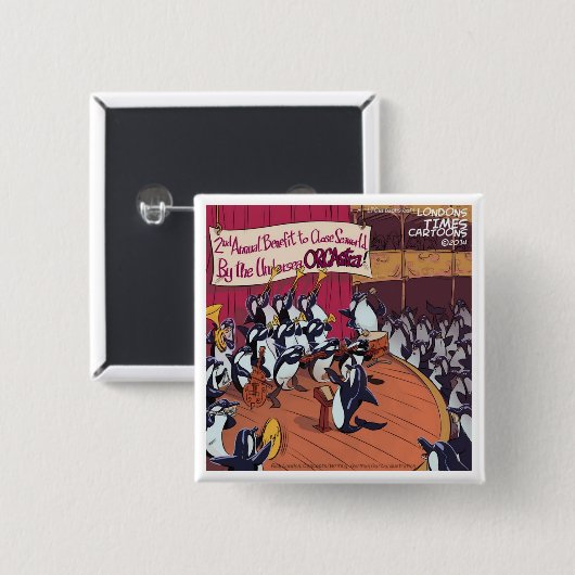 Orca Orchestra Funny Button (Vorne & Hinten)