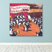Orca Orchestra Funny Leinwanddruck (Insitu (Holzboden))