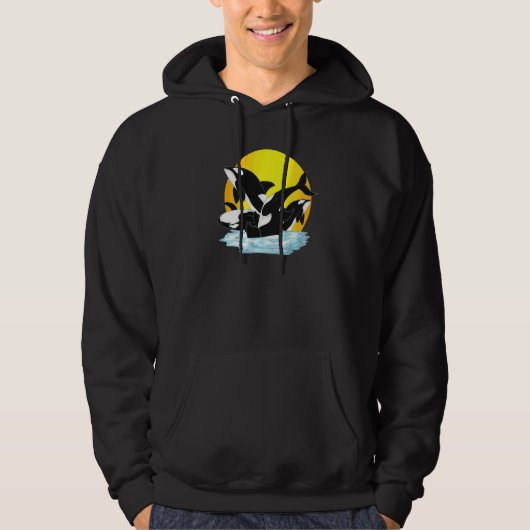 Orca-Ozeantier Mörderwal Hoodie (Vorderseite)