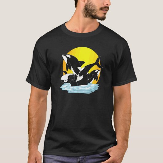Orca-Ozeantier Mörderwal T-Shirt (Vorderseite)