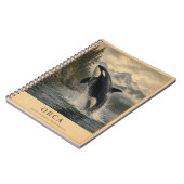Orca Pacific Northwest VINTAGE Notizblock (Linke Seite)