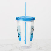 Orca Painting Acryltrinkbecher (Rechts)