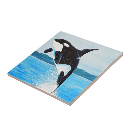 Orca Painting Fliese (Seite)