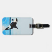 Orca Painting Gepäckanhänger (Vorderseite horizontal)