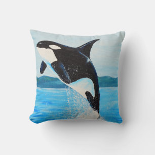 Orca Painting Kissen