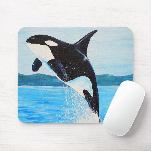 Orca Painting Mousepad (Mit Mouse)