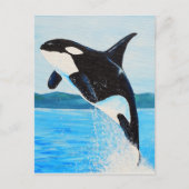 Orca Painting Postkarte (Vorderseite)