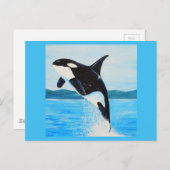 Orca Painting Postkarte (Vorne/Hinten)