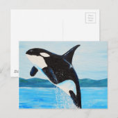 Orca Painting Postkarte (Vorne/Hinten)
