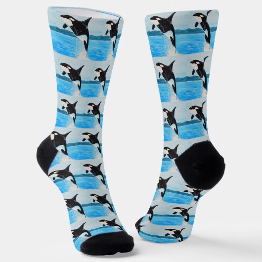 Orca Painting Socken (Gewinkelt)