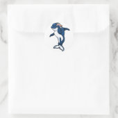 Orca Party Runder Aufkleber (Tasche)