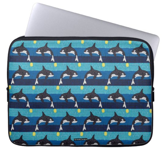 Orca (pattern) - Laptop Sleeve (Vorderseite)