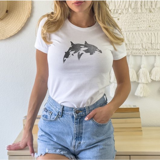 Orca Pod Grunge Ästhetisches Shirt