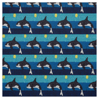 Orca - Polyester Poplin Fabric Stoff