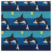 Orca - Polyester Poplin Fabric Stoff (Nahaufnahme)