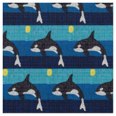 Orca - Polyester-Poplin-Stoff Stoff (Nahaufnahme)
