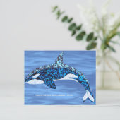 Orca Positive Denken Postkarten (Stehend Vorderseite)