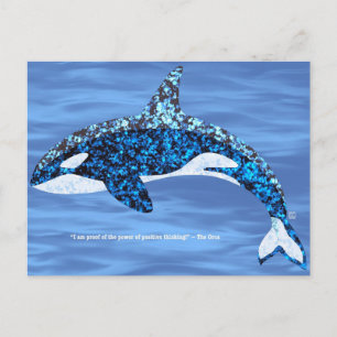 Orca Positive Denken Postkarten