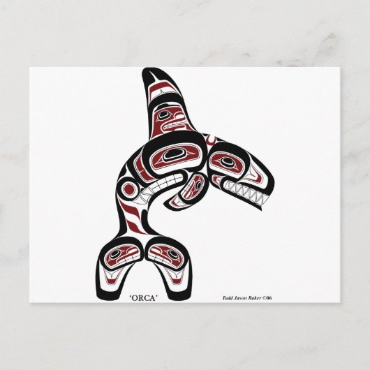 Orca Postkarte (Vorderseite)