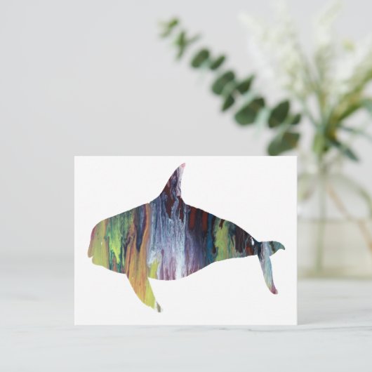 Orca Postkarte (Stehend Vorderseite)