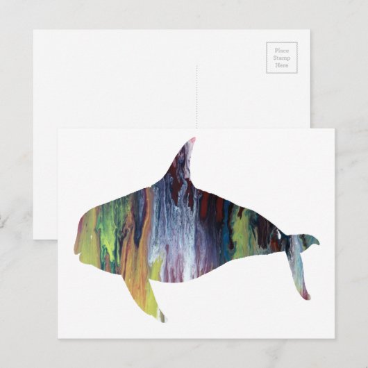 Orca Postkarte (Vorne/Hinten)