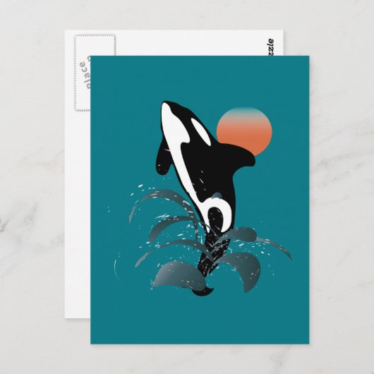 Orca Postkarte (Vorne/Hinten)