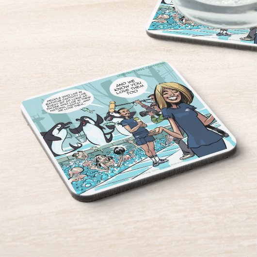 Orca Rache von Rick London Funny Untersetzer (Linke Seite)