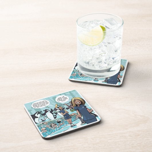 Orca Rache von Rick London Funny Untersetzer (Rechte Seite)