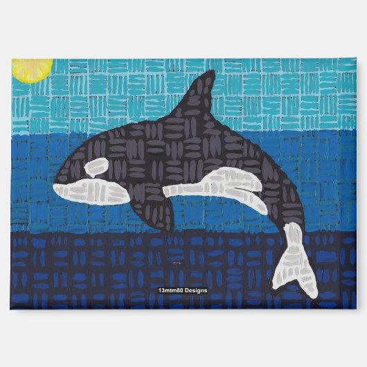 Orca (rectangle) - Magnet (Vorderseite)