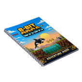 Orca, Retro 8-Bit Pixelkunst Notizblock (Rechte Seite)