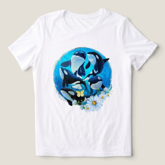 Orca Rettete Unser Ozeane Shirt (Design Vorderseite)