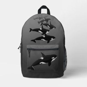 Orca-Rucksack Killer Whale School-Beutel anpassen Bedruckter Rucksack