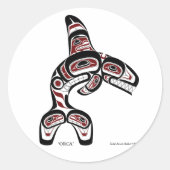 Orca Runder Aufkleber (Vorderseite)