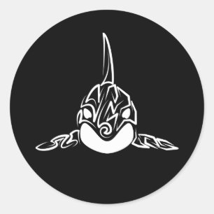 Orca Runder Aufkleber