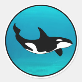 Orca Runder Aufkleber