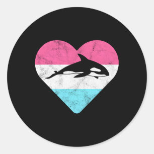 Orca Runder Aufkleber