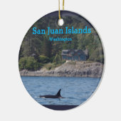 Orca-San- Juaninsel-Washington-Staats-Verzierung Keramikornament (Links)