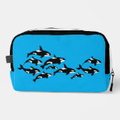 Orca-Schwertwal-Monogramm Waschbeutel (Vorderseite)