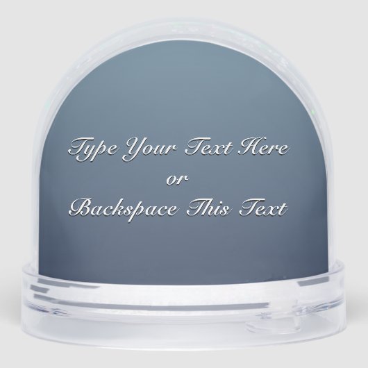 Orca Snow Globe Custom Killer Whale Snow Globe Schneekugeln (Rückseite)